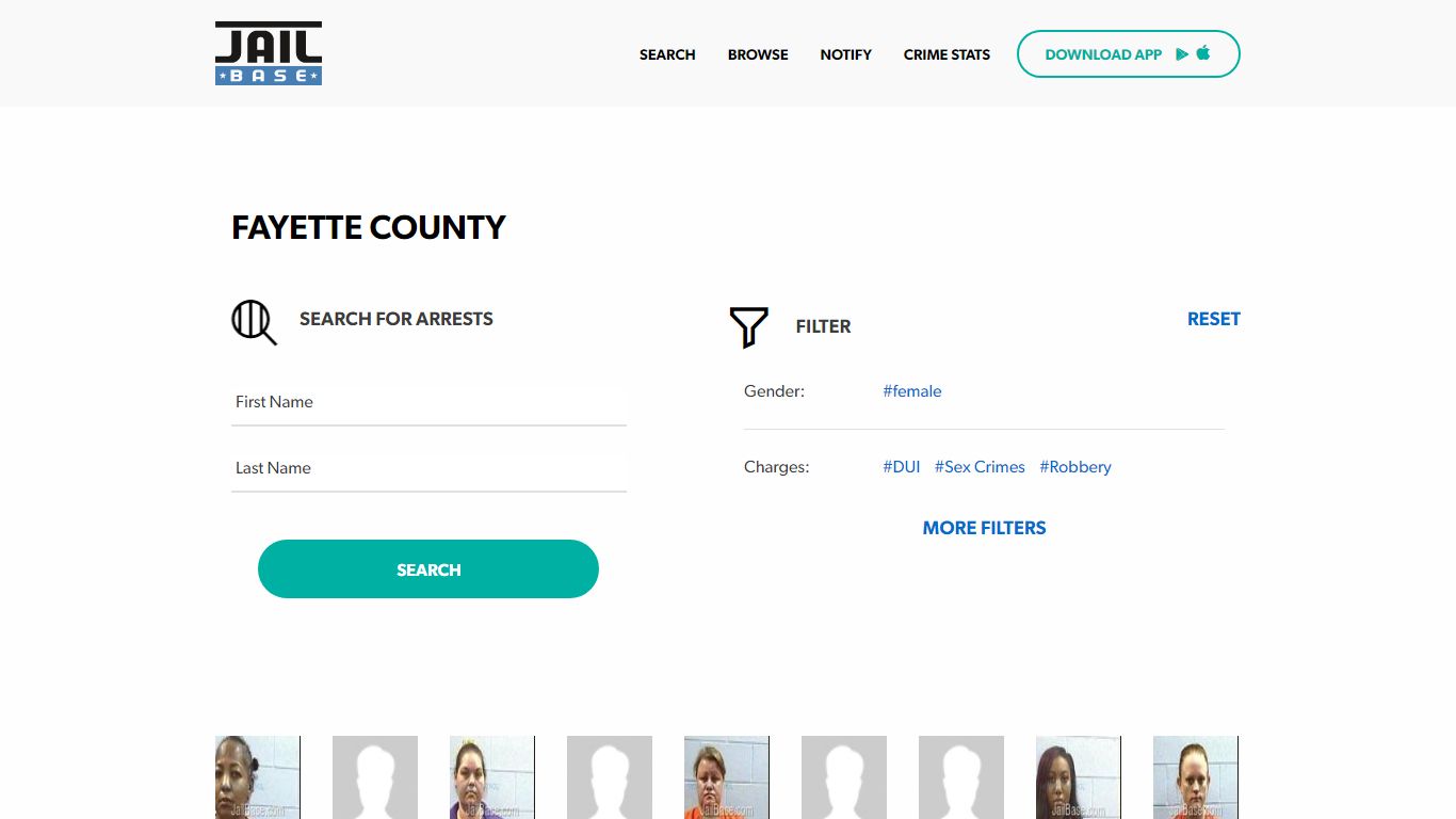 Fayette County Jail Inmate Search and Mugshots | JailBase